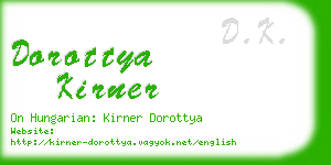 dorottya kirner business card